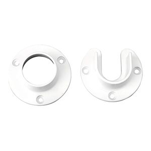 Knape & Vogt Closet Socket White 1-3/8inch Knape & Vogt Closet Socket White 1-3/8inch